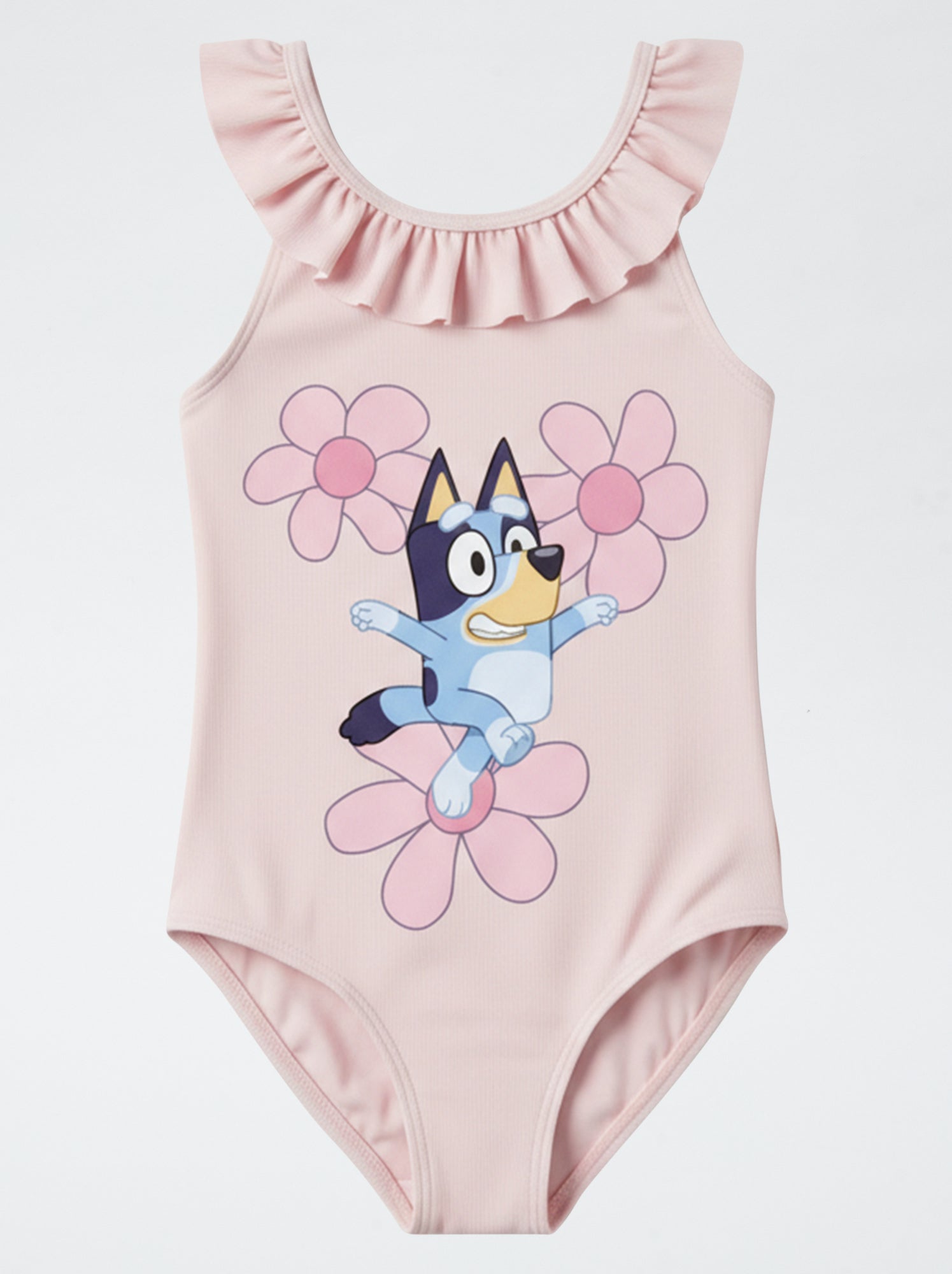 Fato de banho estampado 'Bluey' com folhos