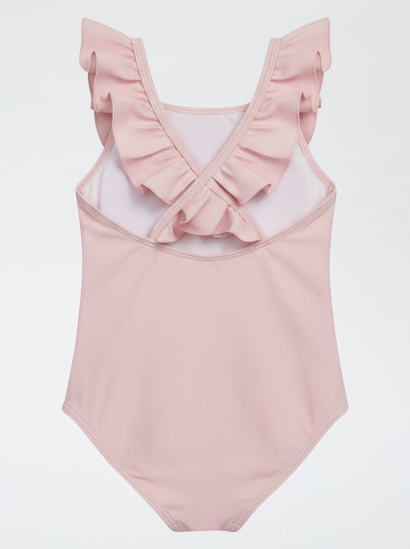 Fato de banho estampado 'Bluey' com folhos Azul - Kiabi