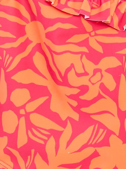 Fato de banho estampado com um ombro - Kiabi