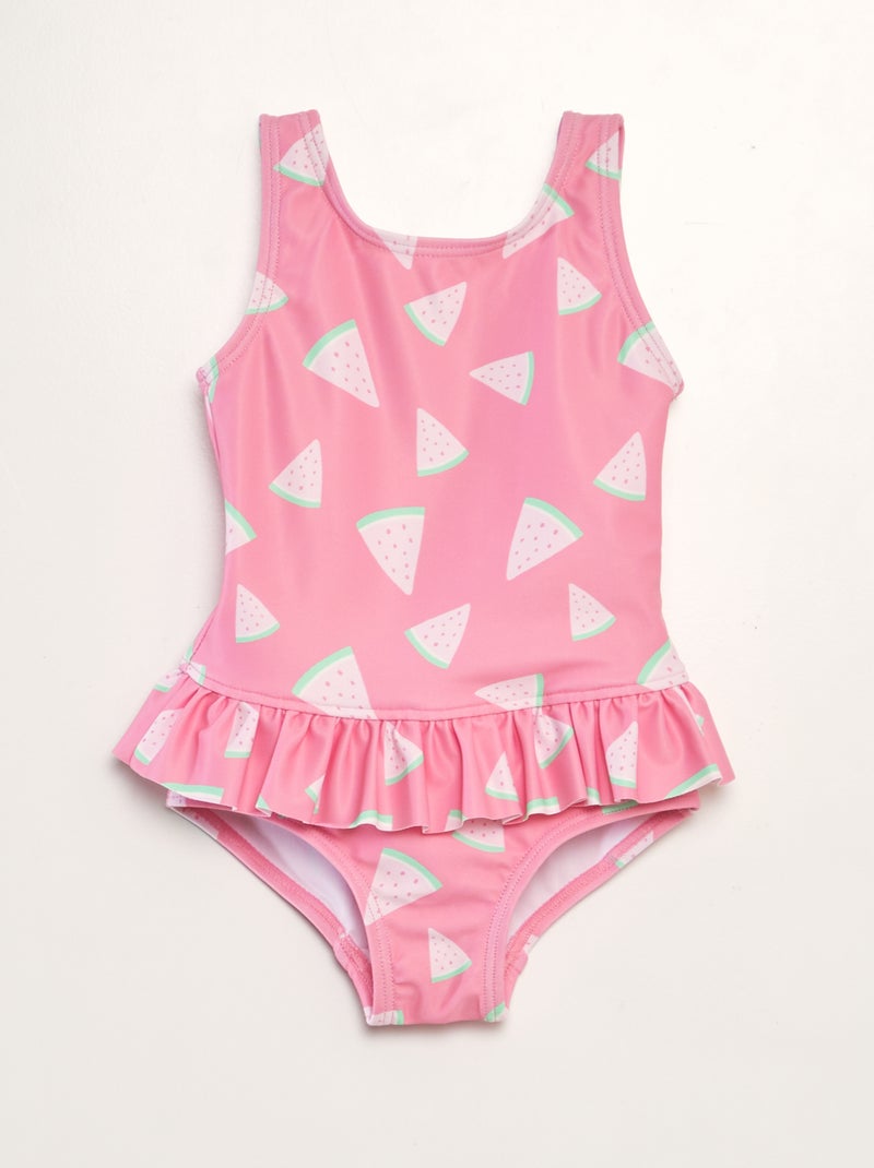 Fato de banho estampado ROSA - Kiabi