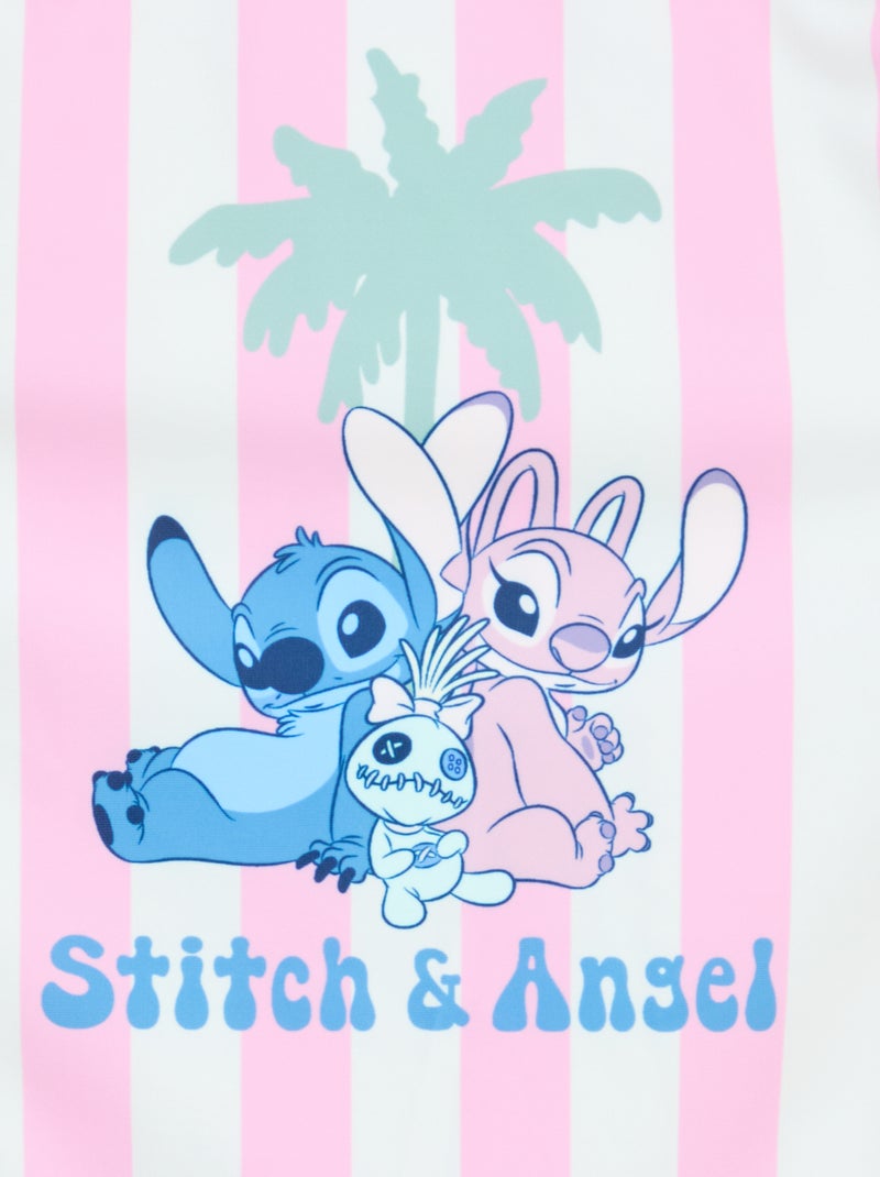 Fato de banho estampado 'Stitch' 'Disney' - 1 peça Rosa - Kiabi