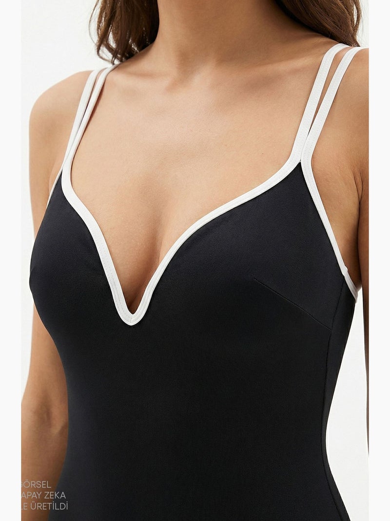 Fato de banho feminino beluga push penti Preto - Kiabi