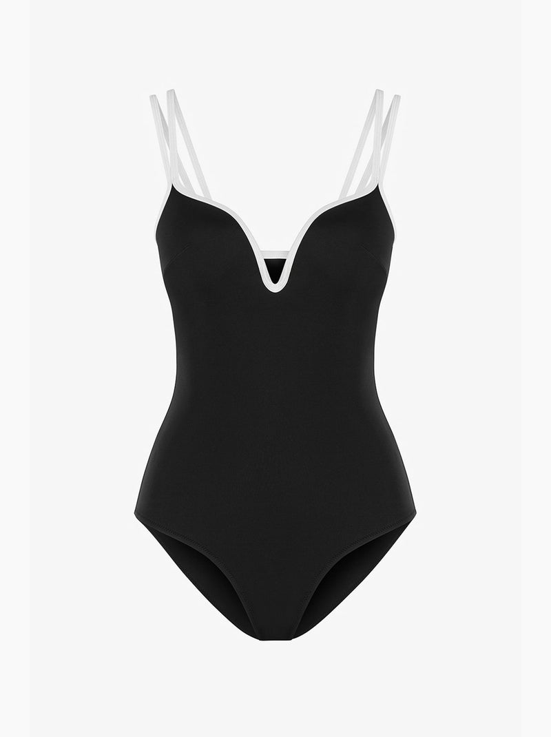 Fato de banho feminino beluga push penti Preto - Kiabi