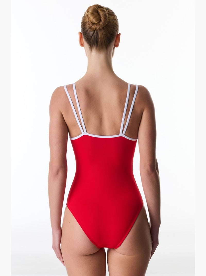 Fato de banho feminino beluga push penti Vermelho - Kiabi