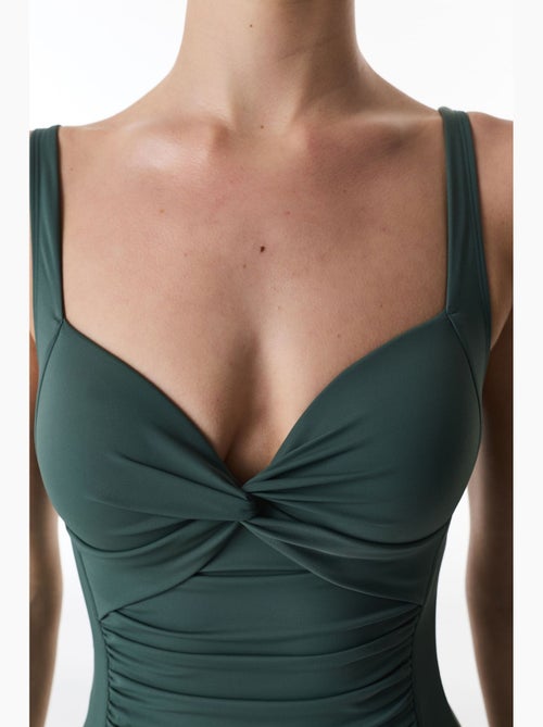 Fato de banho feminino com franzido penti - Kiabi Fato de banho feminino com franzido penti - Kiabi