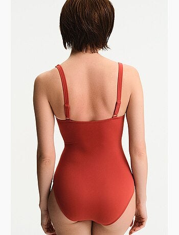 Fato de banho feminino franzido penti