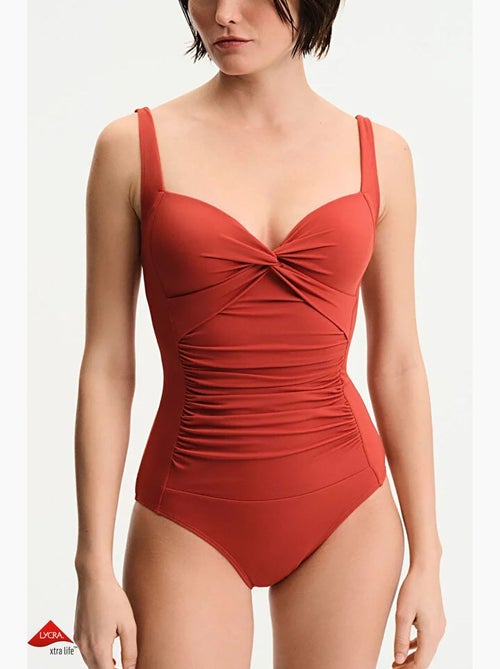 Fato de banho feminino franzido penti - Kiabi Fato de banho feminino franzido penti - Kiabi