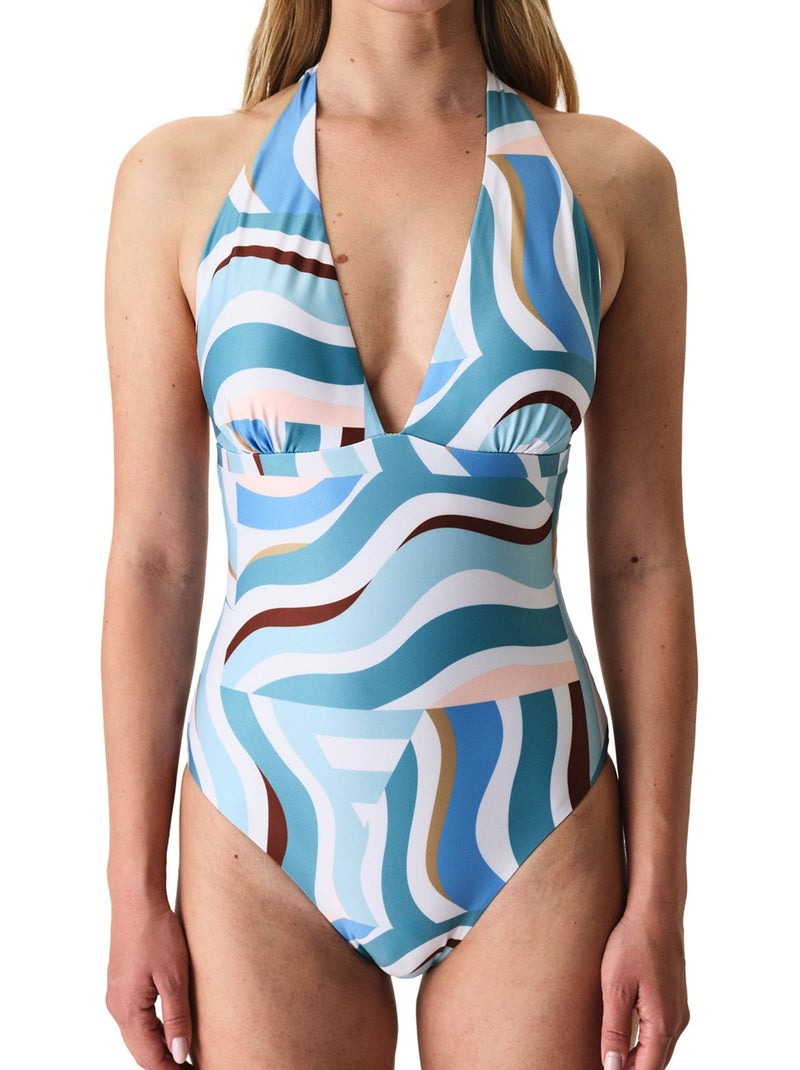 Fato de banho feminino lisandra foxy penti Azul-céu - Kiabi