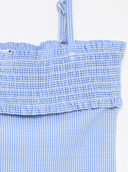 Fato de banho franzido + scrunchie - 1 peça - Kiabi