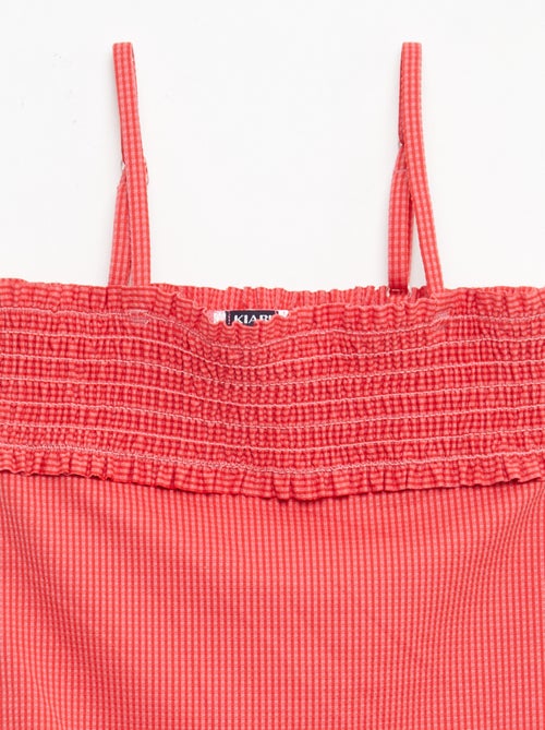 Fato de banho franzido + scrunchie - 1 peça - Kiabi