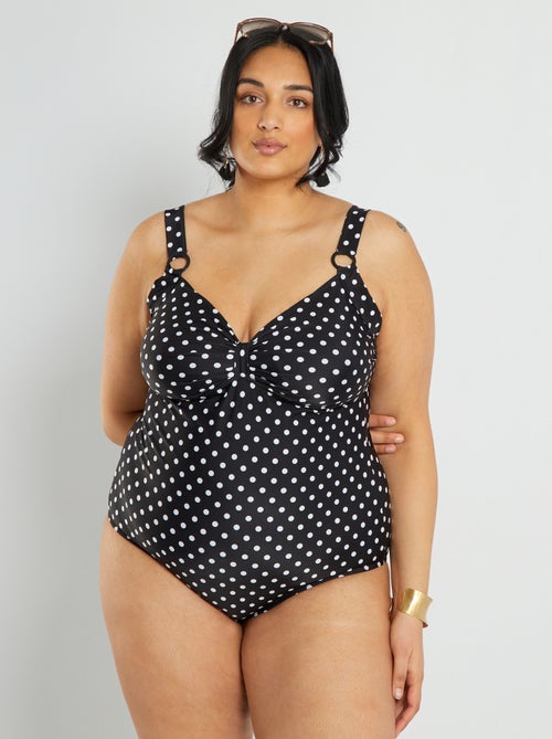 Fato de banho inteiro com barriga lisa - Kiabi