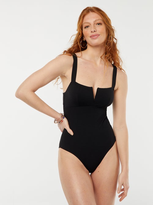 Fato de banho inteiro efeito shapewear - Kiabi