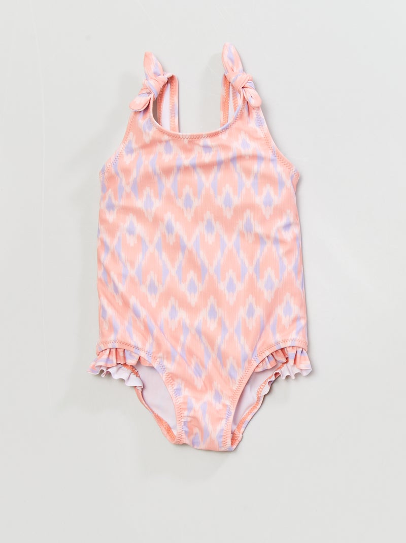 Fato de banho inteiro estampado fantasia Ikat - Kiabi