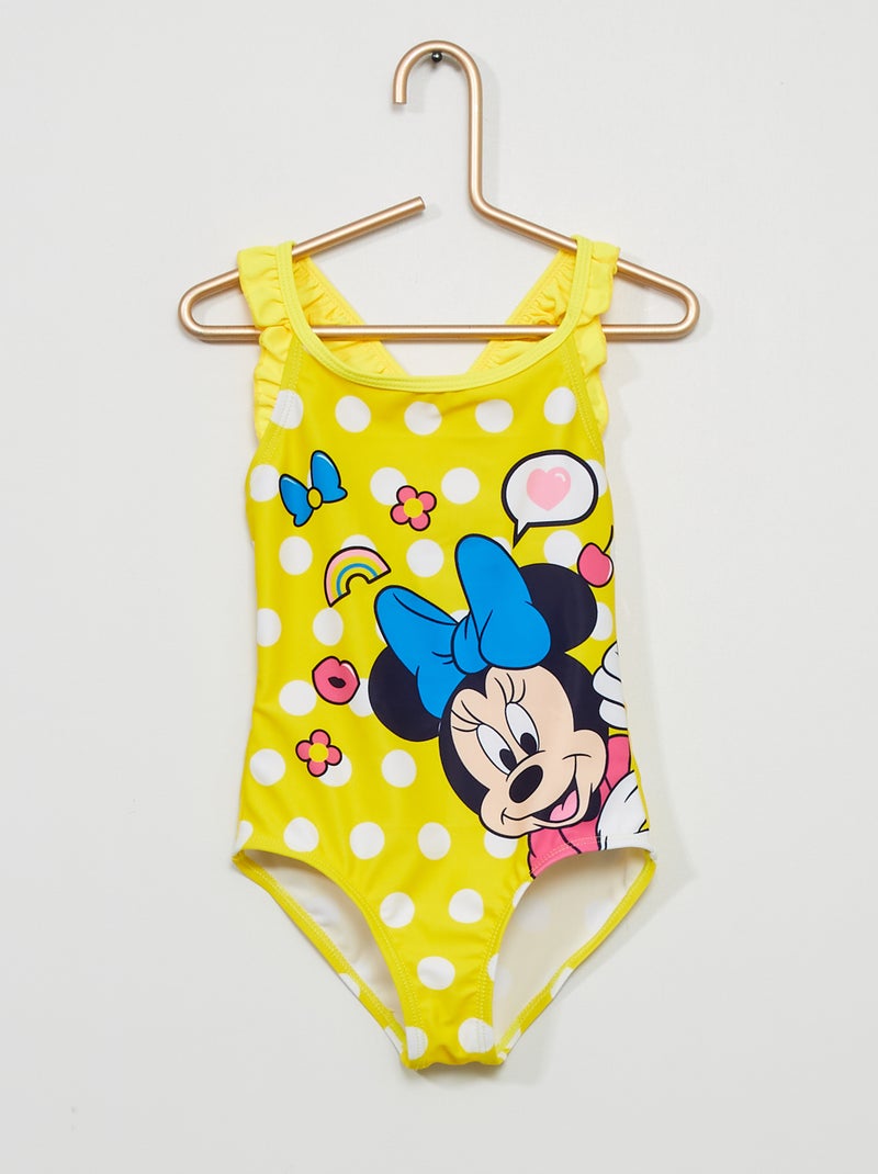 Fato de banho inteiro 'Minnie Mouse' Amarelo - Kiabi