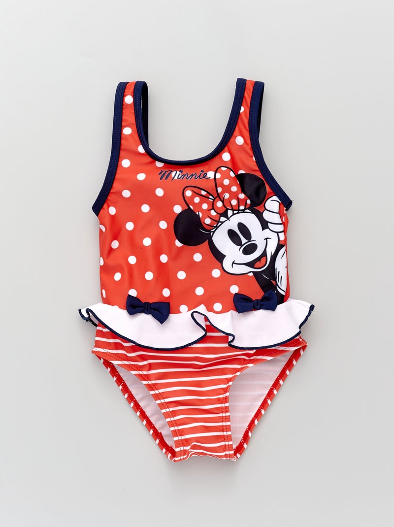 Fato de banho inteiro 'Minnie' Vermelho - Kiabi