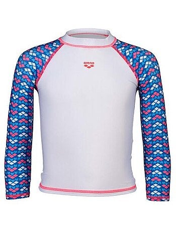 Fato de banho lycra arena friends criança branco/azul/rosa