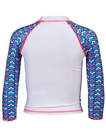 Fato de banho lycra arena friends criança branco/azul/rosa