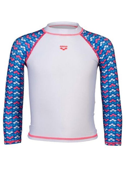 Fato de banho lycra arena friends criança branco/azul/rosa - Kiabi