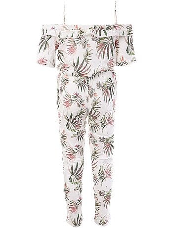 Fato de Banho Menina Teddy Smith Chibiza Branco/Rosa
