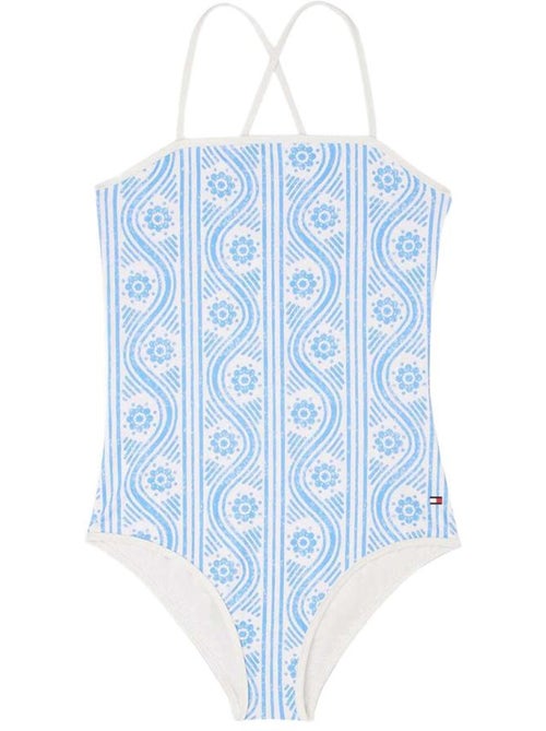 Fato de Banho Menina Tommy Hilfiger Branco/Azul UG0UG00802 - Kiabi Fato de Banho Menina Tommy Hilfiger Branco/Azul UG0UG00802 - Kiabi