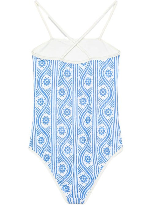 Fato de Banho Menina Tommy Hilfiger Branco/Azul UG0UG00802 - Kiabi Fato de Banho Menina Tommy Hilfiger Branco/Azul UG0UG00802 - Kiabi