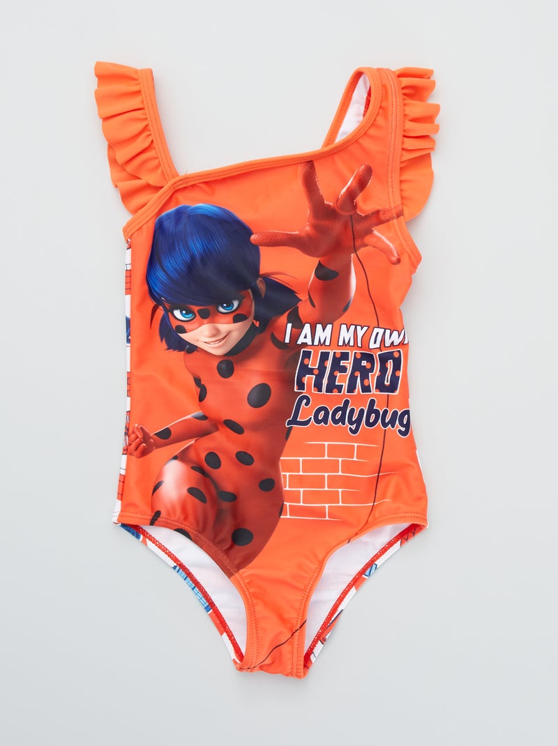 Fato de banho 'Miraculous: as aventuras de Ladybug' - Inteiro Vermelho - Kiabi