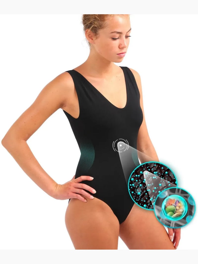 Fato de banho modelador adelgaçante Preto - Kiabi