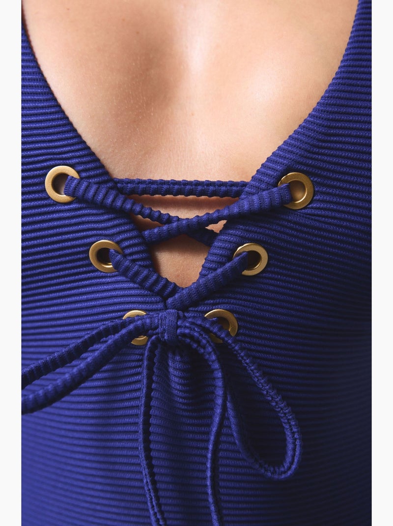 Fato de banho mulher talita penti Azul-cobalto - Kiabi