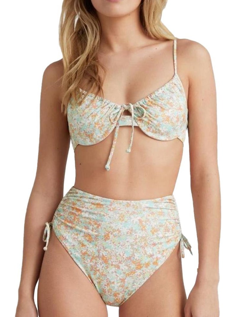 Fato de Banho O'Neill Avalon Verde/Rosa para Mulher Verde - Kiabi