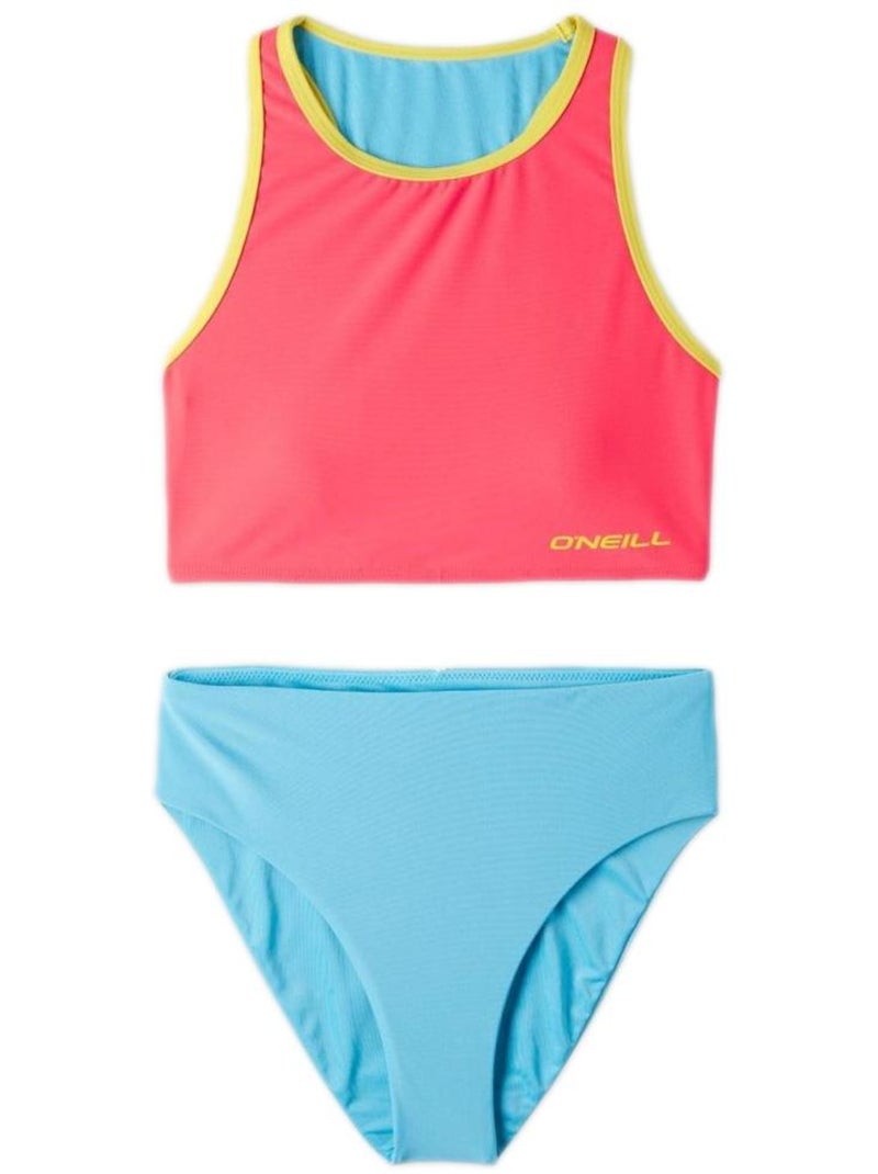 Fato de Banho O'Neill Brights Turquesa/Rosa para Menina Rosa - Kiabi