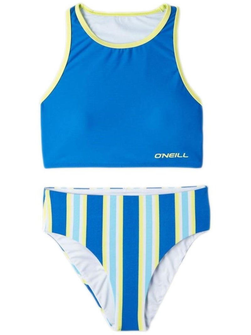 Fato de Banho O'Neill Brights Verde/Rosa para Menina Azul - Kiabi
