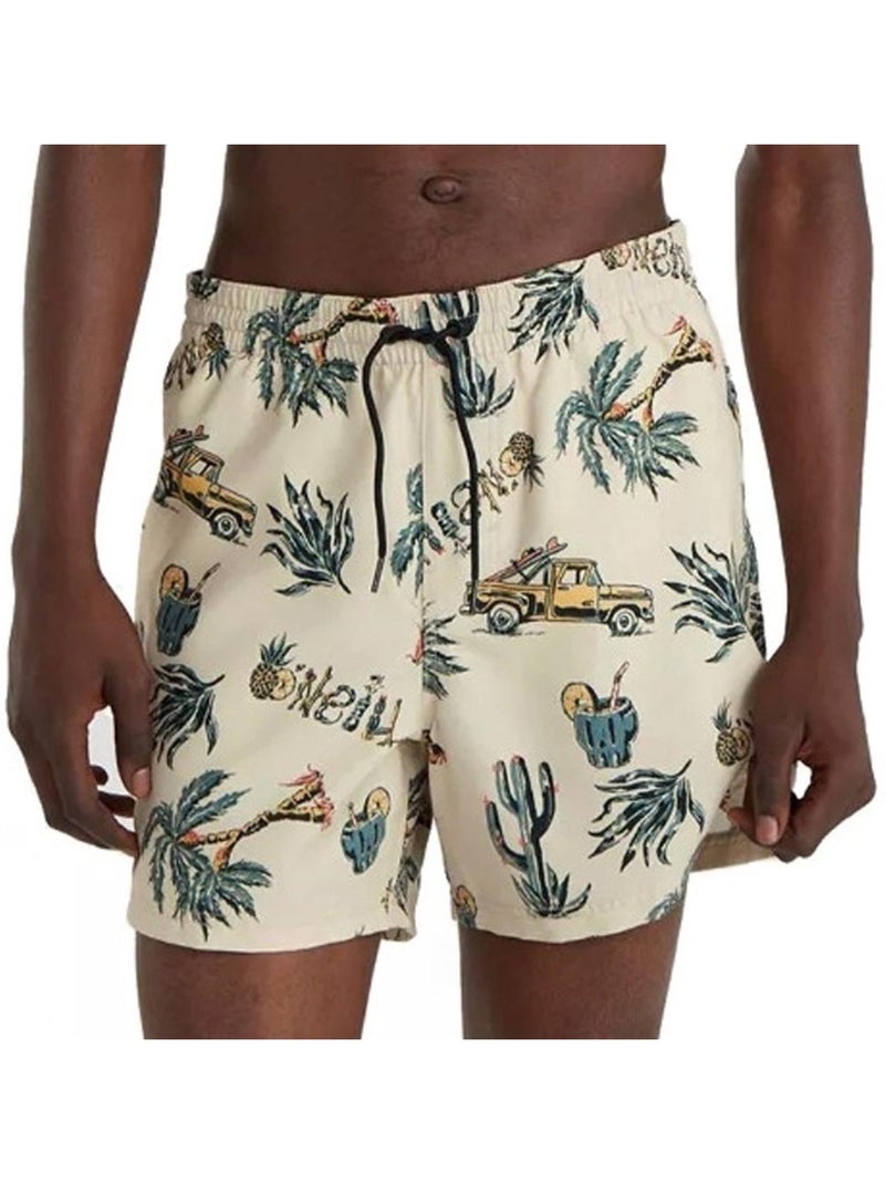 Fato de Banho O'Neill Cali para Homem Bege/Verde Bege - Kiabi