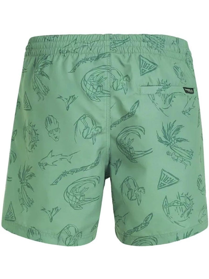 Fato de Banho O'Neill Cali Verde/Branco para Homem Verde - Kiabi
