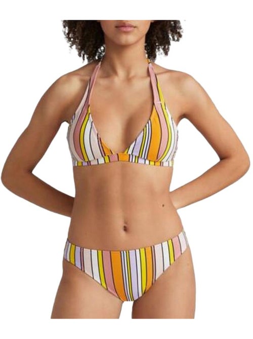 Fato de banho o'neill marga laranja/rosa para mulher - Kiabi