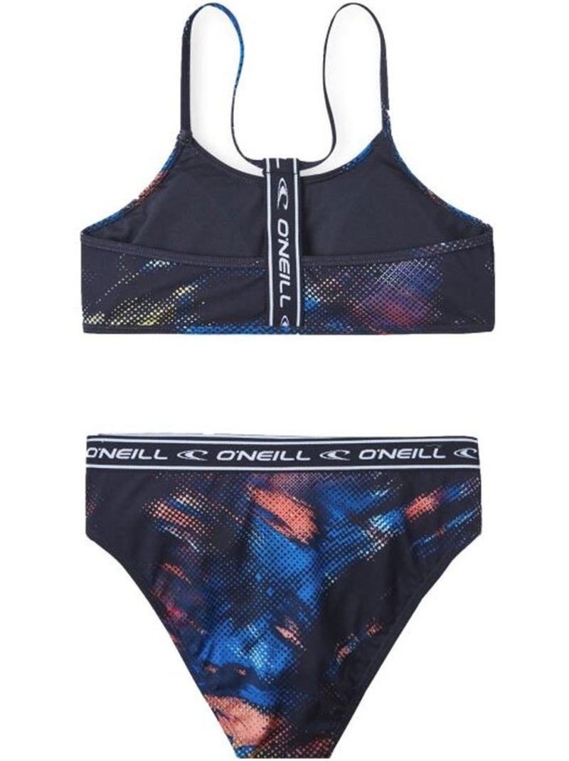 Fato de Banho O'Neill Sportclub para Menina Preto/Azul-Marinho Preto Multicolorido - Kiabi