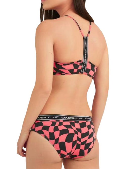 Fato de banho o'neill sportclub para menina rosa/preto - Kiabi