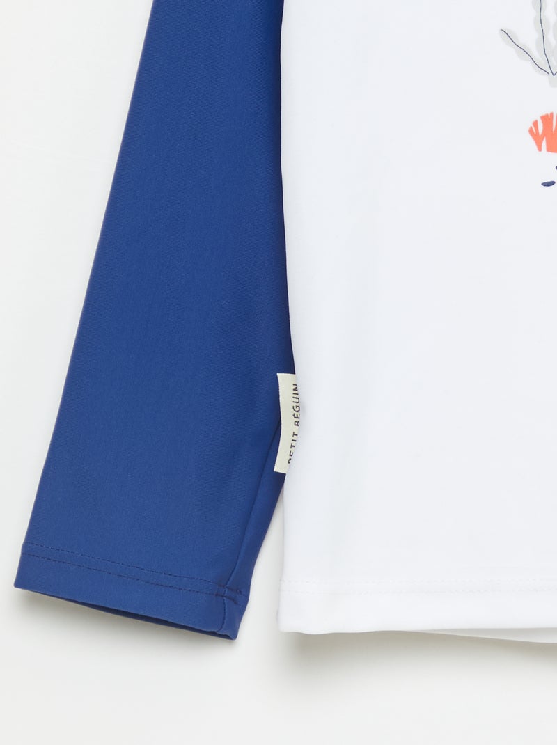 Fato de banho 'Petit Béguin' 2 peças T-shirt + boxer Azul - Kiabi