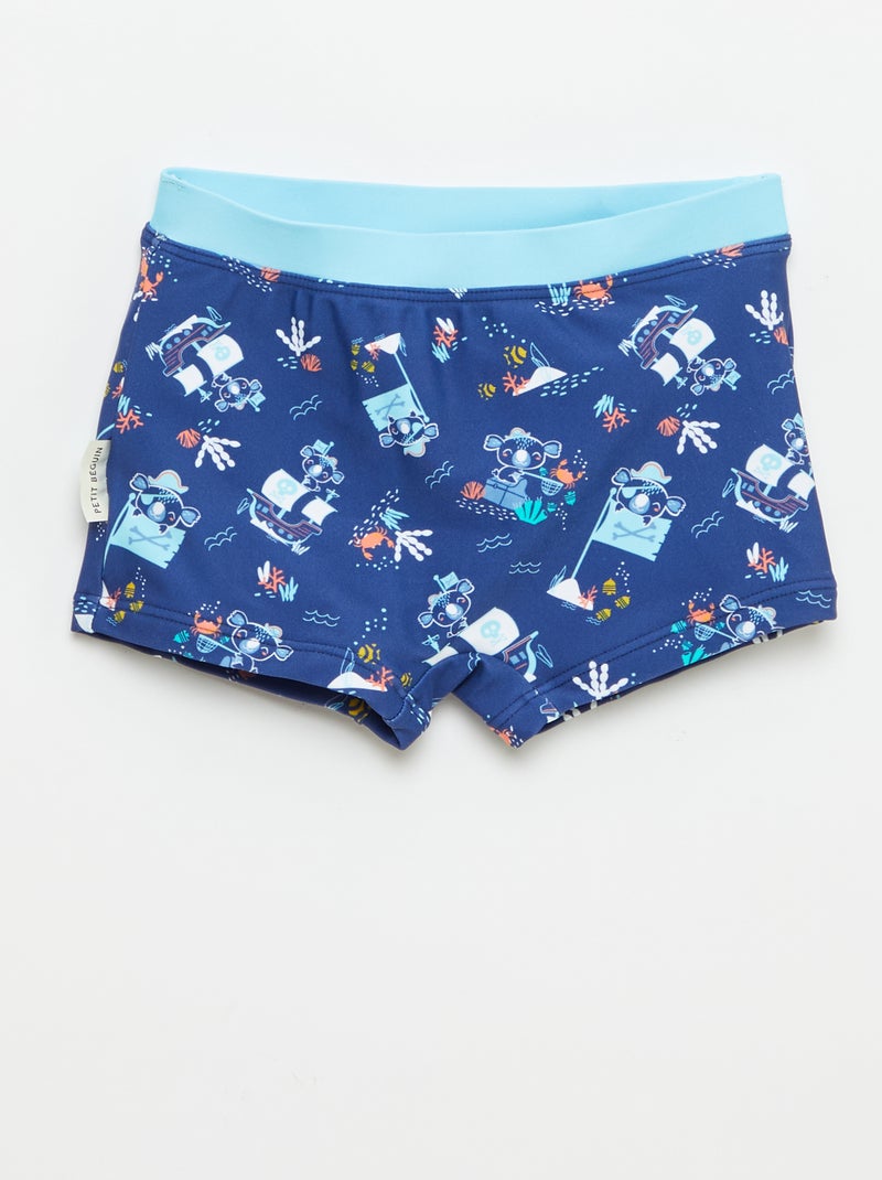 Fato de banho 'Petit Béguin' 2 peças T-shirt + boxer Azul - Kiabi