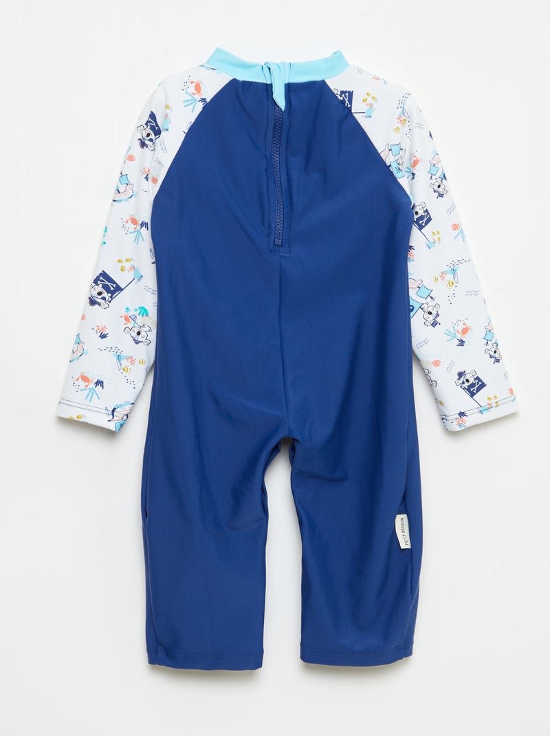 Fato de banho 'Petit Béguin' 2 peças T-shirt + boxer Azul - Kiabi
