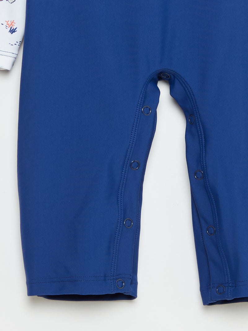 Fato de banho 'Petit Béguin' 2 peças T-shirt + boxer Azul - Kiabi