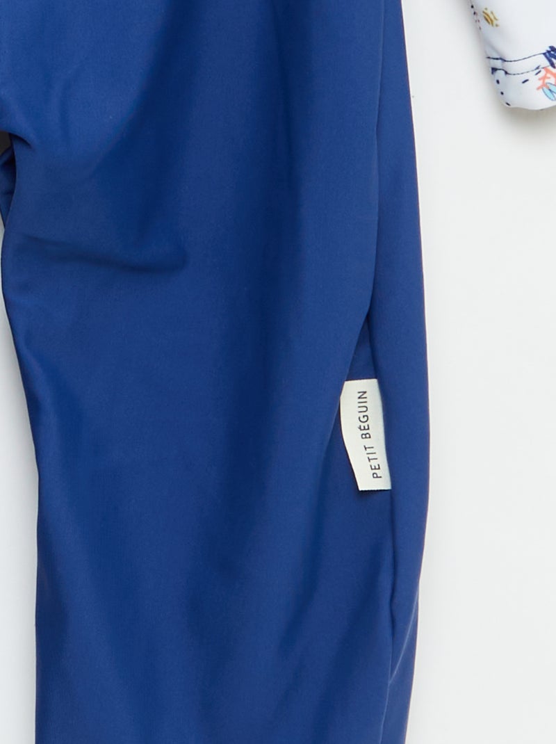 Fato de banho 'Petit Béguin' 2 peças T-shirt + boxer Azul - Kiabi