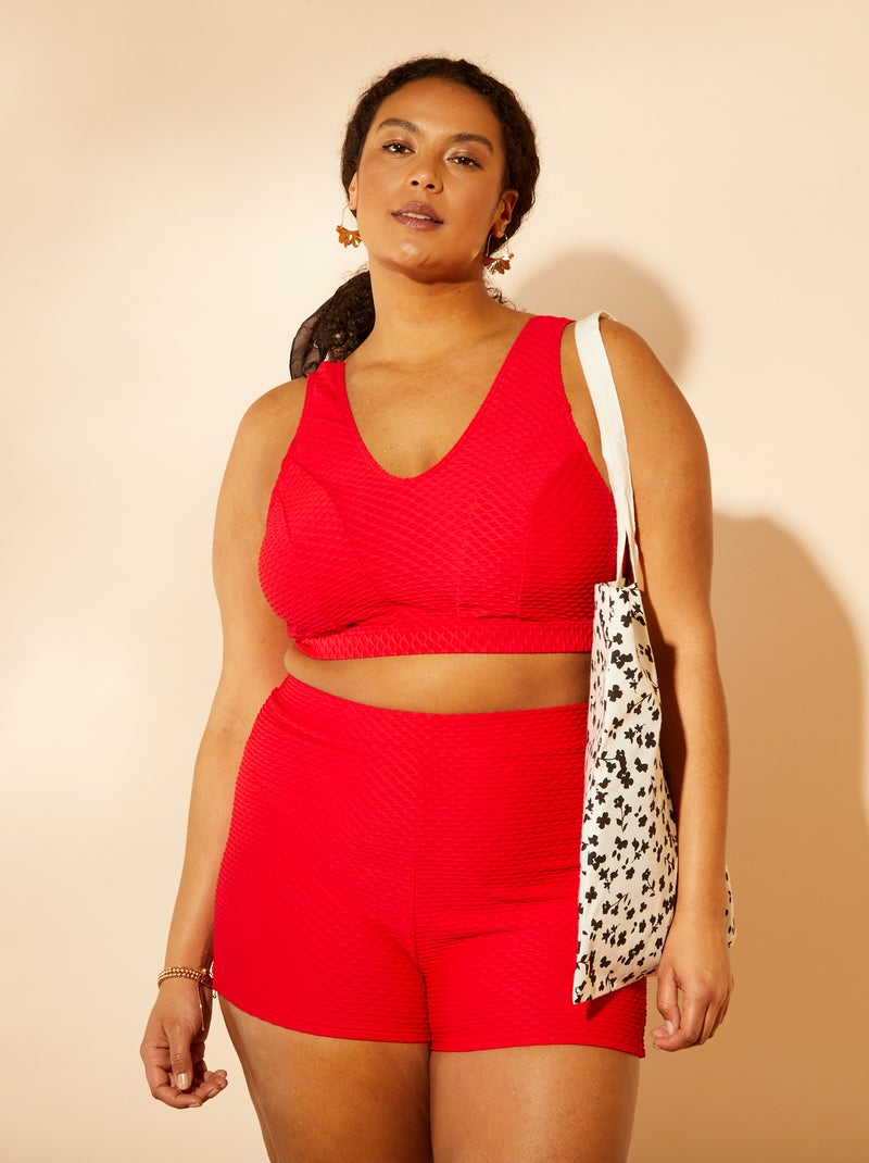 Fato de banho soutien + calções - 2 peças VERMELHO - Kiabi