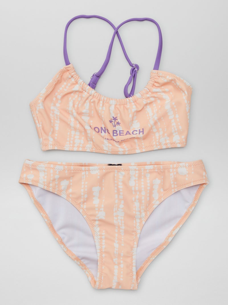 Fato de banho tie dye - 2 peças BRANCO - Kiabi