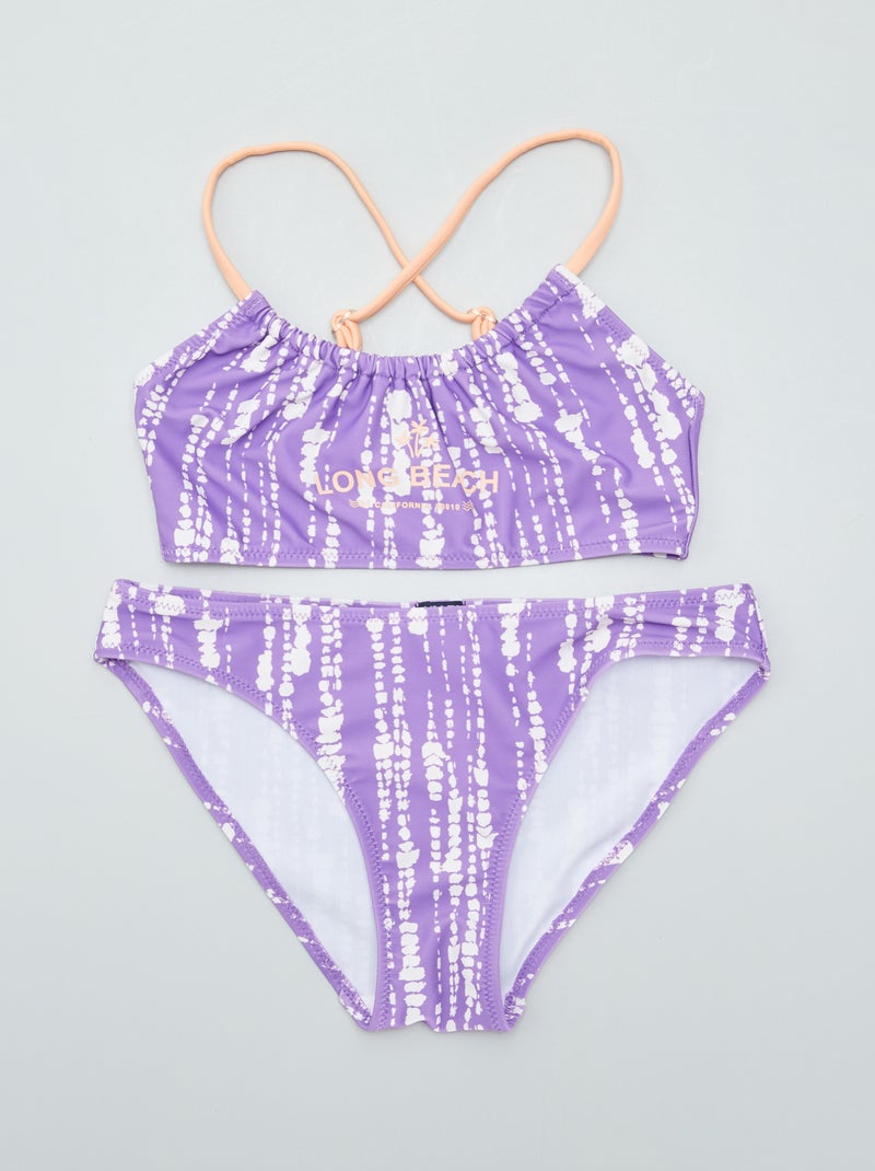 Fato de banho tie dye - 2 peças BRANCO - Kiabi