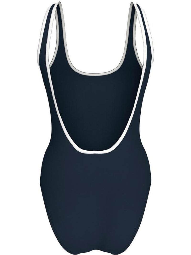 Fato de Banho Tommy Hilfiger Marine de Uma Peça para Mulher Azul-marinho - Kiabi