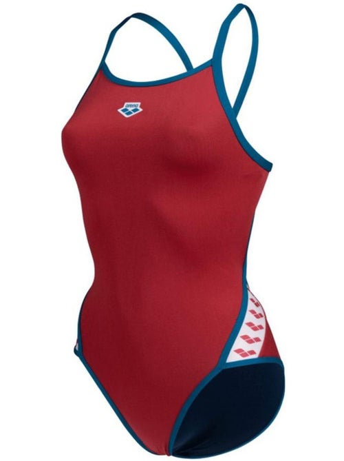 Fato de banho vermelho arena icons super fly para mulher - Kiabi