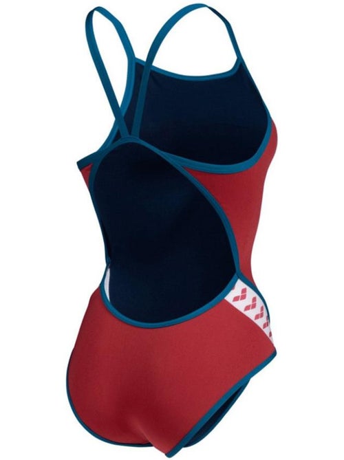 Fato de banho vermelho arena icons super fly para mulher - Kiabi