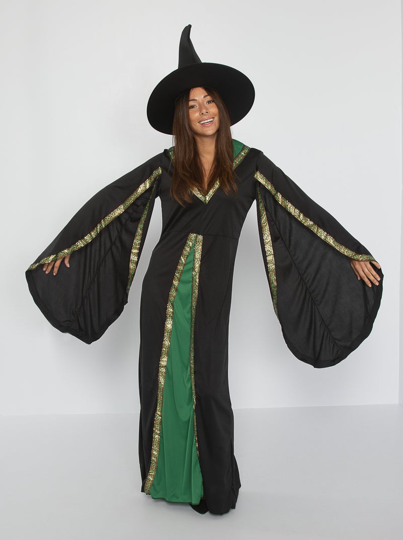 Fato de bruxa Preto/ Verde - Kiabi