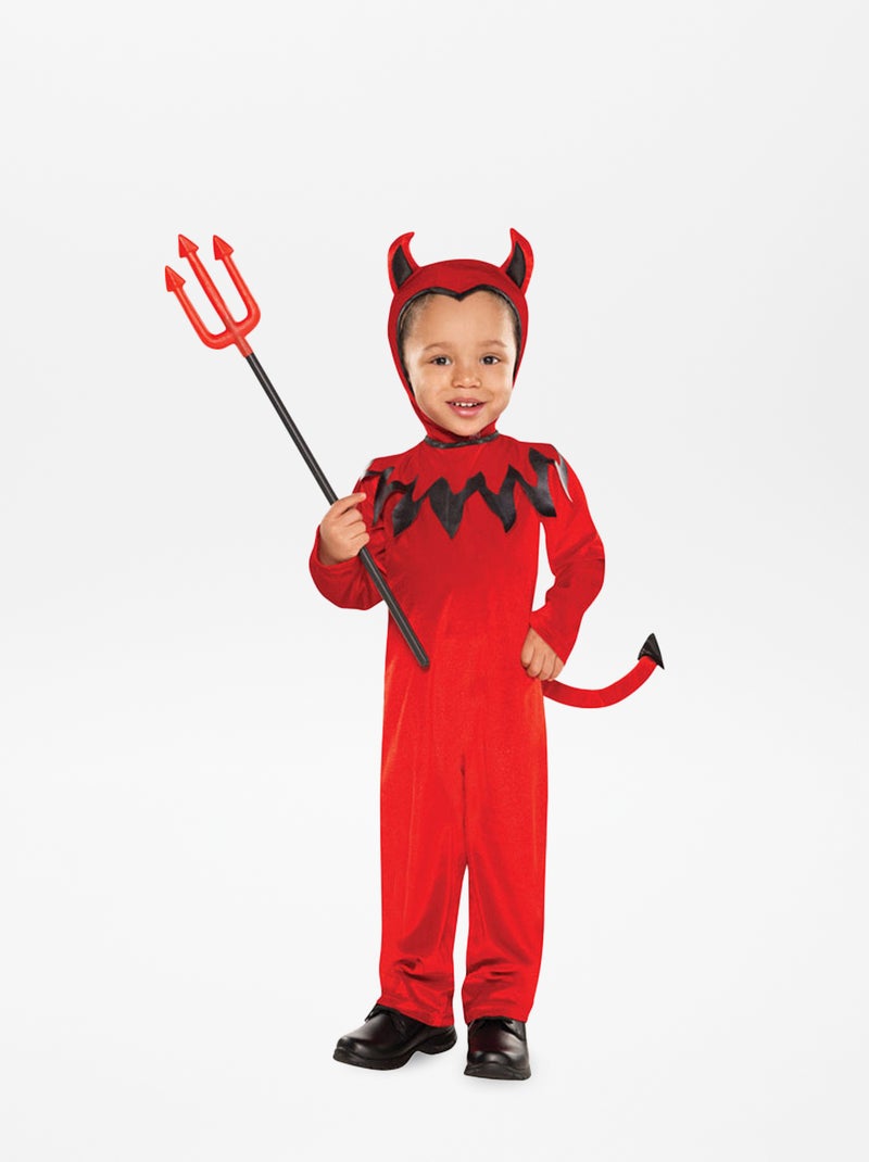Fato de diabo Vermelho / Preto - Kiabi