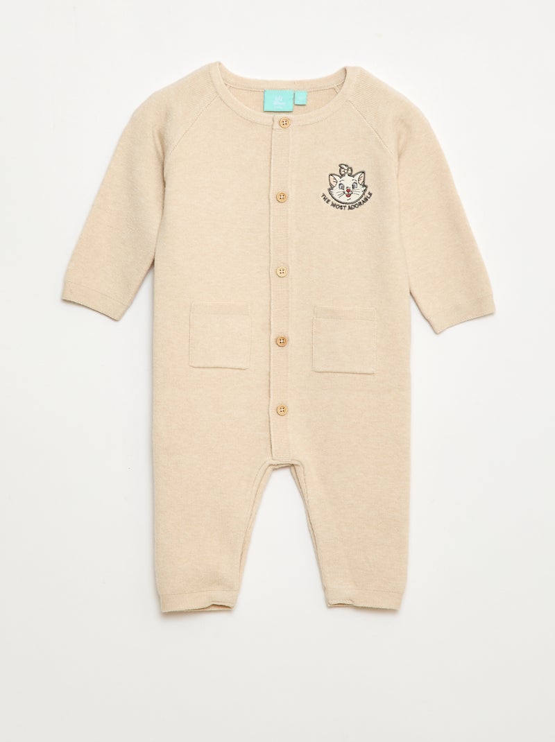 Fato de Macaco em malha 'Aristogatos' 'Disney' Bege - Kiabi